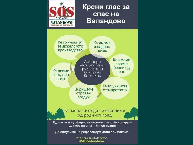 И Валандово го крава гласот против изградбата на рудник за бакар